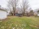 Large backyard with shed and trampoline at 6004 S Orinoco Ave, Indianapolis, IN 46227