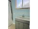 Bathroom with vanity and window at 6107 Hazelhatch Dr, Indianapolis, IN 46228