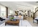 Bright and airy living room featuring comfortable seating and a modern aesthetic at 6322 Stone Side Dr, Plainfield, IN 46168
