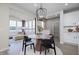 Casual breakfast nook with round table and black chairs at 6345 Stone Side Dr, Plainfield, IN 46168