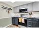Modern kitchen with stainless steel appliances and ample counter space at 8072 Foxchase Dr, Indianapolis, IN 46256