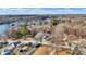 Lakefront community with houses and wooded areas at 8598 S Riser Dr, Nineveh, IN 46164