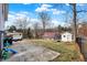 Spacious backyard patio with view of neighborhood at 8598 S Riser Dr, Nineveh, IN 46164