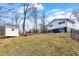 View of house and backyard shed at 8598 S Riser Dr, Nineveh, IN 46164