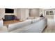 Finished basement recreational area with sectional sofa at 8598 S Riser Dr, Nineveh, IN 46164