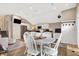Modern kitchen with stainless steel appliances and white shaker cabinets at 8598 S Riser Dr, Nineveh, IN 46164