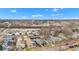 Aerial view showcasing the property and surrounding neighborhood at 916 N Bradley Ave, Indianapolis, IN 46201