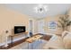 Inviting living room featuring hardwood floors, stylish decor, and plenty of natural light at 916 N Bradley Ave, Indianapolis, IN 46201