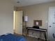 Bedroom with a keyboard, floor lamp and closet at 1810 Farm Meadow Dr, Greenwood, IN 46143