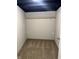 Finished basement closet with hanging rod at , Indianapolis, IN 46203