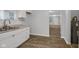 Bright kitchen with updated cabinets and flooring at 2875 Adams St, Indianapolis, IN 46218