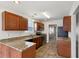 Modern kitchen features granite countertops and stainless steel appliances at 573 New Moon St, Avon, IN 46123