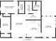 Main floor plan featuring 3 bedrooms, 2 bathrooms, kitchen, and sunroom at 7279 W State Road 44, Shelbyville, IN 46176