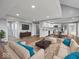 Open living space with kitchen, dining, and seating areas at 7279 W State Road 44, Shelbyville, IN 46176