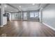 Open concept living room and kitchen with hardwood floors at 7279 W State Road 44, Shelbyville, IN 46176