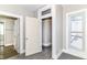 Bedroom has a closet and window for natural light at 747 E Mccarty St, Indianapolis, IN 46203