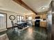 Eat-in kitchen with wood cabinets, black appliances, and room to entertain at 1072 S State Road 67, Martinsville, IN 46151