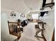 Upstairs living area featuring neutral tones, a desk, and custom cat tower at 1072 S State Road 67, Martinsville, IN 46151