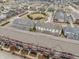 An aerial view showcases the neighborhood's well-planned layout and diverse architectural styles at 12755 Forsyth St, Carmel, IN 46032