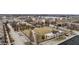 An aerial view showcases a park area with a pergola and ample parking at 12755 Forsyth St, Carmel, IN 46032