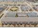 An aerial view highlights the neighborhood's layout, with manicured green spaces at 12755 Forsyth St, Carmel, IN 46032
