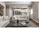 Comfortable living room with a view of the modern kitchen and an inviting atmosphere at 12755 Forsyth St, Carmel, IN 46032