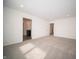 Spacious bedroom with neutral carpet and ensuite bathroom featuring modern fixtures at 1407 Foxtail Ln, Greenwood, IN 46143