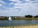 Pond with fountain in Lone Pine Farms community at 1407 Foxtail Ln, Greenwood, IN 46143