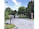 Gated entrance to the community is well maintained and secure at 2231 Colfax Ln, Indianapolis, IN 46260