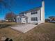 Two-story house with backyard, deck and white fence at 3143 Shadow Lake Dr, Indianapolis, IN 46217