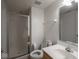 Clean bathroom with a shower/tub combo and a vanity at 3143 Shadow Lake Dr, Indianapolis, IN 46217