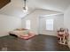 Spacious bedroom with dark hardwood floors and a ceiling fan at 3143 Shadow Lake Dr, Indianapolis, IN 46217