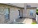 Brick patio entrance, showcasing the home's private outdoor space and architectural details at 5850 Bradston Way, Indianapolis, IN 46237