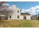 House backyard with wooden fence at 6354 River Run Dr, Indianapolis, IN 46221