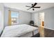 Spacious bedroom with en-suite bathroom access at 6354 River Run Dr, Indianapolis, IN 46221