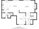 First-floor floor plan featuring kitchen, dining area, living room, bathroom, room, foyer, and hall at 6530 Duck Pond Dr, Fishers, IN 46038