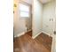 Small bathroom with toilet, sink and laundry hookups at 8139 Hi Vu Dr, Indianapolis, IN 46227