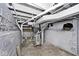 Unfinished basement with HVAC unit and exposed pipes at 1058 N Holmes Ave, Indianapolis, IN 46222
