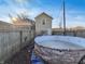 Backyard featuring an above-ground pool, with a view of the house and surrounding fencing, offering a private outdoor space at 1515 Ringgold Ave, Indianapolis, IN 46203