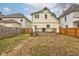 House backyard with deck and wooden fence at 317 N Arsenal Ave, Indianapolis, IN 46201