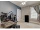 Bedroom with gaming setup and ample space at 317 N Arsenal Ave, Indianapolis, IN 46201