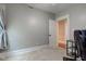 Bright bedroom with neutral walls and carpet flooring at 317 N Arsenal Ave, Indianapolis, IN 46201