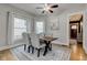Elegant dining room with hardwood floors and entryway view at 317 N Arsenal Ave, Indianapolis, IN 46201