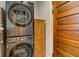 Stackable LG washer and dryer in a convenient laundry room at 317 N Arsenal Ave, Indianapolis, IN 46201