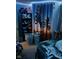 This bedroom features a motorcycle themed decor and carpeting at 3306 N Drexel Ave, Indianapolis, IN 46218