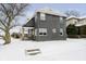 The exterior of this lovely home showcases unique architectural details and a tidy yard at 602 N Harrison St, Alexandria, IN 46001