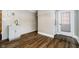 Functional utility room with sink, cabinets, and convenient access to the outdoors at 602 N Harrison St, Alexandria, IN 46001