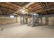 Clean basement provides ample storage space at 633 S Grand Ave, Indianapolis, IN 46219