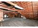 Spacious attic with exposed wooden beams, aged floors, and natural light at 66 N Ritter Ave, Indianapolis, IN 46219