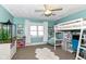 Bright bedroom with a loft bed, a charming window, and plenty of natural light at 66 N Ritter Ave, Indianapolis, IN 46219